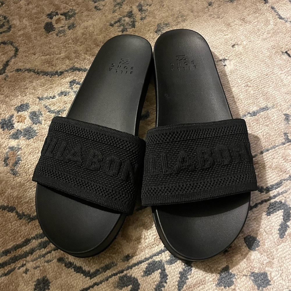 Billabong black slide sandals